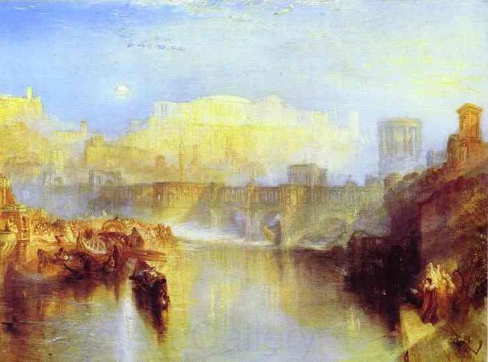 J.M.W. Turner Ancient Rome; Agrippina Landing with the Ashes of Germanicus France oil painting art